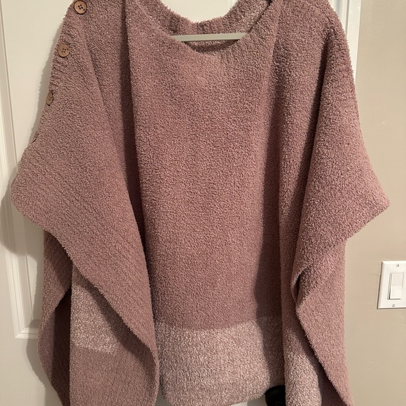 Barefoot Dreams Cozychic Coastline Poncho - Picture 4 of 4